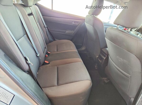 2T1BURHE3KC229993 2019 TOYOTA COROLLA Silver უკანა სავარძლების ხედი