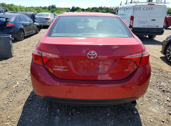 2T1BURHE3KC235504 2019 TOYOTA COROLLA Red Widok z tyłu