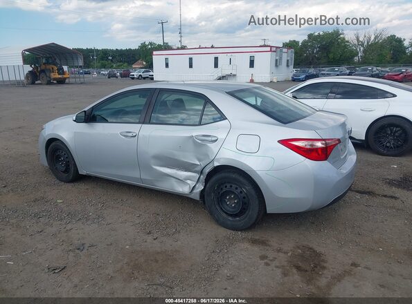 2T1BURHE3KC236877 2019 TOYOTA COROLLA Silver უკანა მარცხენა