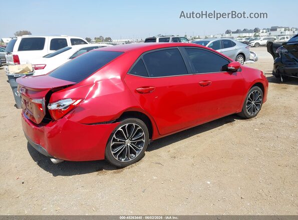 2T1BURHE4GC486135 2016 TOYOTA COROLLA Красный 
