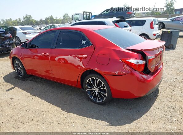 2T1BURHE4GC486135 2016 TOYOTA COROLLA Красный 
