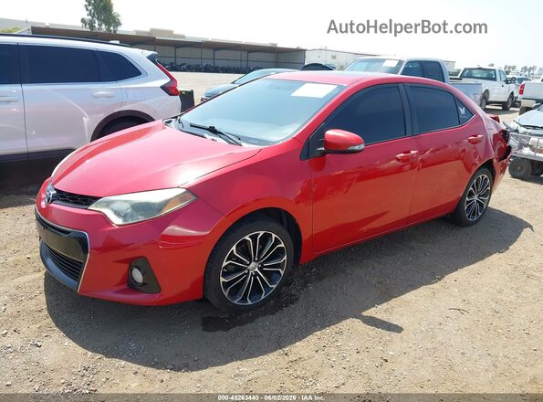 2T1BURHE4GC486135 2016 TOYOTA COROLLA Красный 