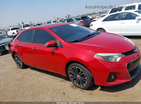 2T1BURHE4GC486135 2016 TOYOTA COROLLA Красный 