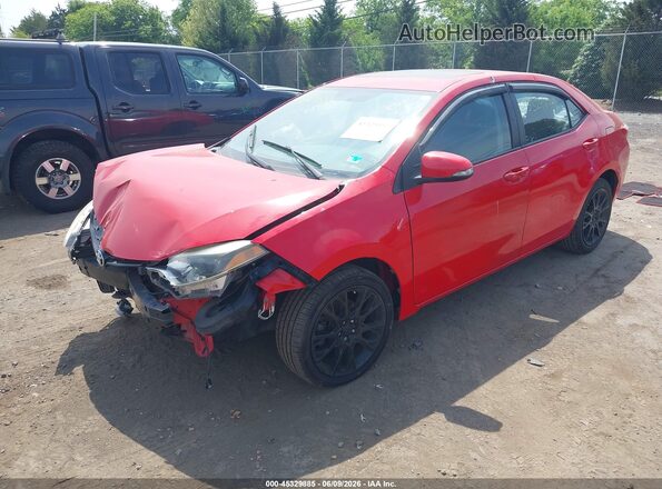 2T1BURHE4GC548178 2016 TOYOTA COROLLA Red Передня ліва чверть