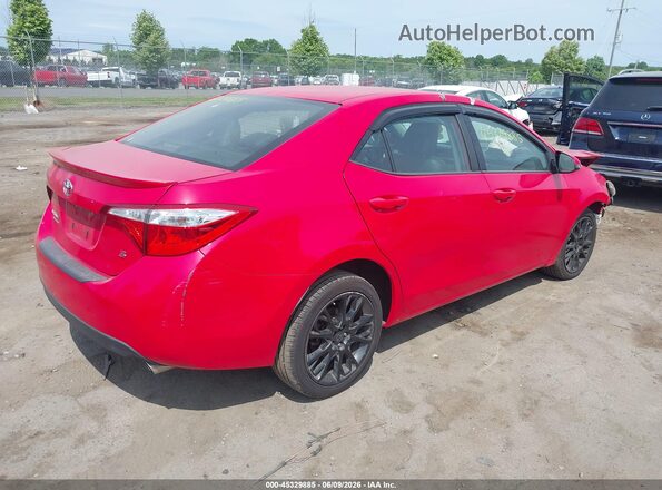 2T1BURHE4GC548178 2016 TOYOTA COROLLA Red Задня права чверть