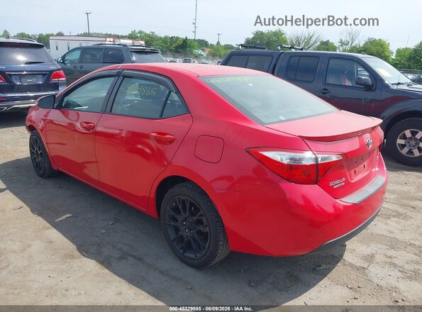 2T1BURHE4GC548178 2016 TOYOTA COROLLA Red Задня ліва чверть