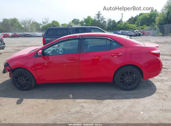 2T1BURHE4GC548178 2016 TOYOTA COROLLA Red 
