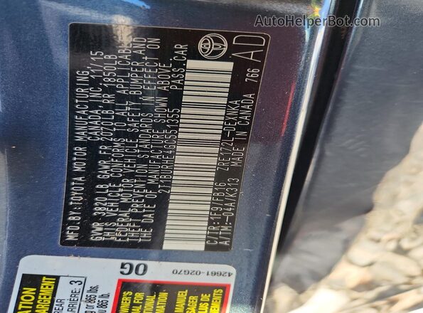 2T1BURHE4GC551355 2016 TOYOTA COROLLA Gray 