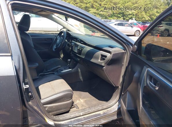 2T1BURHE4GC554000 2016 TOYOTA COROLLA Gray Вид салону спереду