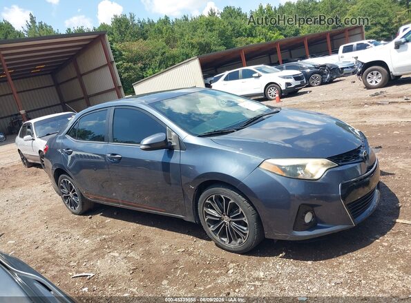 2T1BURHE4GC554000 2016 TOYOTA COROLLA Gray Вид задньої частини салону