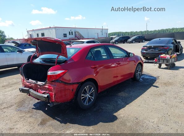 2T1BURHE4GC579351 2016 TOYOTA COROLLA Red Задня права чверть