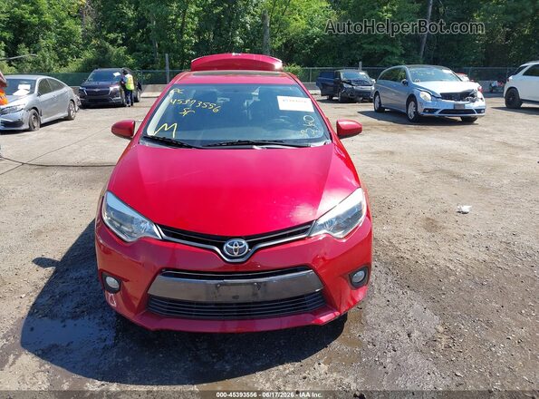 2T1BURHE4GC579351 2016 TOYOTA COROLLA Red Вид задньої частини салону