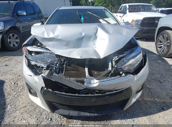2T1BURHE4GC580239 2016 TOYOTA COROLLA Silver Вид щитка приладів