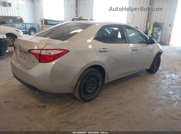 2T1BURHE4GC617001 2016 TOYOTA COROLLA Silver 