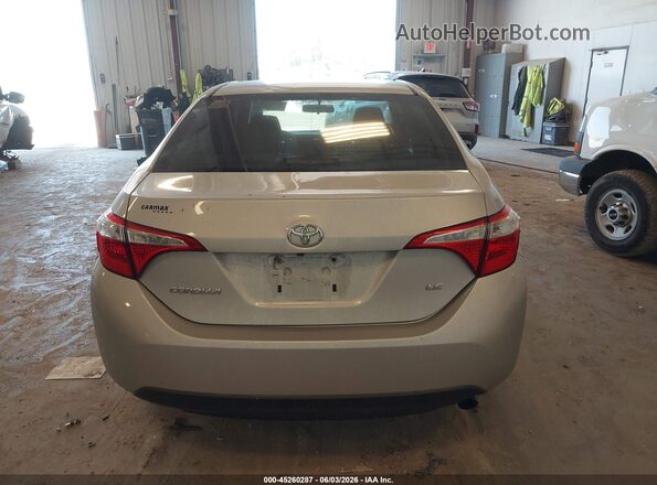 2T1BURHE4GC617001 2016 TOYOTA COROLLA Silver 