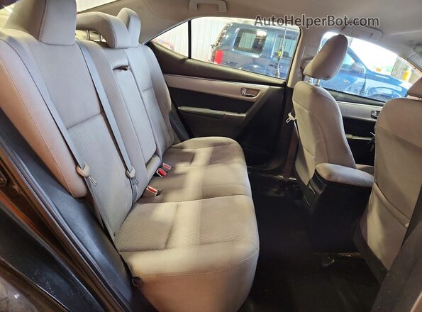 2T1BURHE4GC630461 2016 TOYOTA COROLLA Black Rear seats view