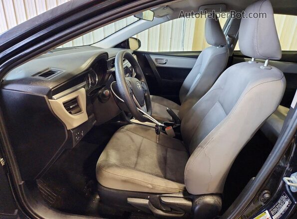 2T1BURHE4GC630461 2016 TOYOTA COROLLA Black Front interior view