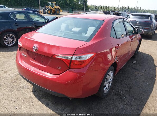 2T1BURHE4GC634753 2016 TOYOTA COROLLA Red Հետևի աջ