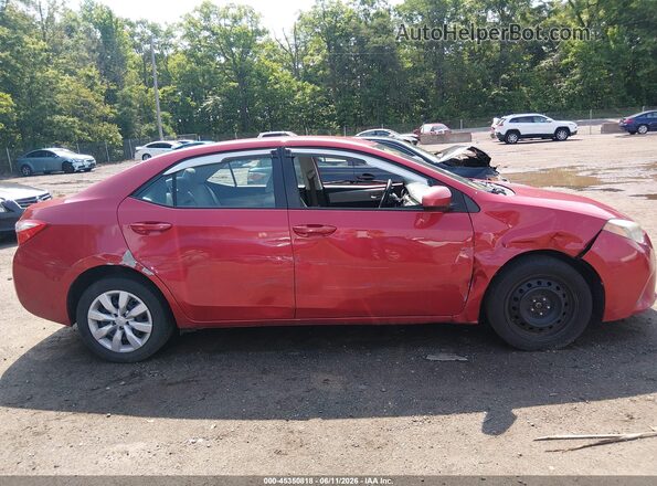 2T1BURHE4GC634753 2016 TOYOTA COROLLA Red Սալոնի հետևի տեսք