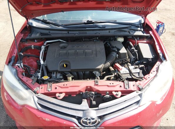 2T1BURHE4GC634753 2016 TOYOTA COROLLA Red Հետևի տեսք
