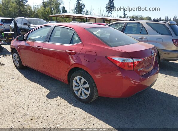 2T1BURHE4GC641556 2016 TOYOTA COROLLA Burgundy უკანა მარცხენა