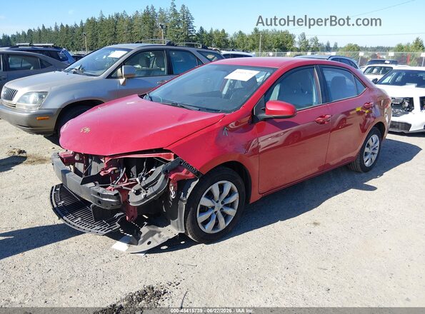 2T1BURHE4GC641556 2016 TOYOTA COROLLA Burgundy წინა მარცხენა ხედი სამი მეოთხედიდან