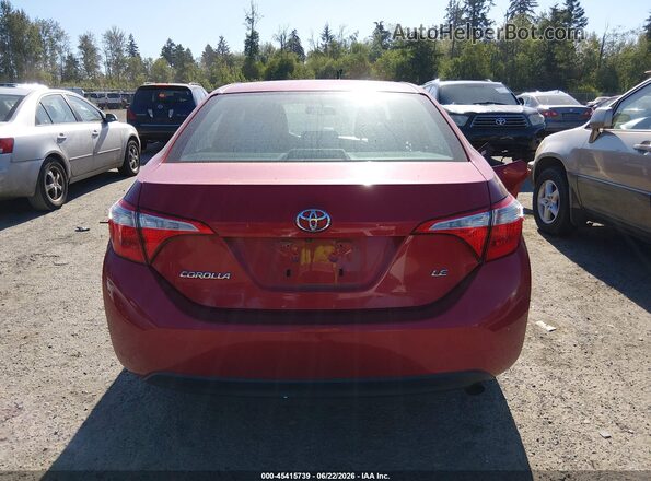 2T1BURHE4GC641556 2016 TOYOTA COROLLA Burgundy 