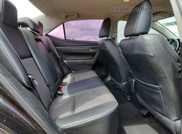 2T1BURHE4GC666117 2016 TOYOTA COROLLA Черный Вид задних сидений