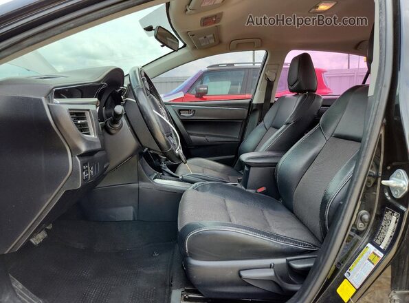 2T1BURHE4GC666117 2016 TOYOTA COROLLA Черный Вид салона спереди