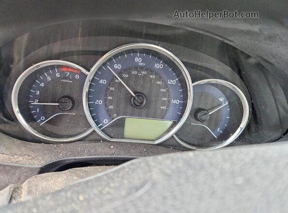 2T1BURHE4GC667199 2016 TOYOTA COROLLA White Instrument cluster view
