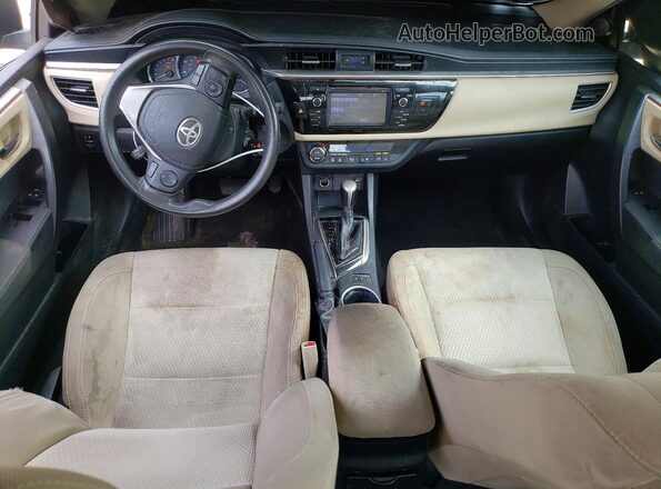 2T1BURHE4GC711461 2016 TOYOTA COROLLA Gray Առջևի վահանակի տեսք