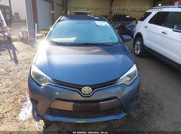 2T1BURHE4GC718376 2016 TOYOTA COROLLA Синий Вид задней части салона