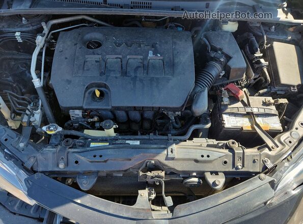 2T1BURHE4HC767160 2017 TOYOTA COROLLA Черный Вид задней части салона