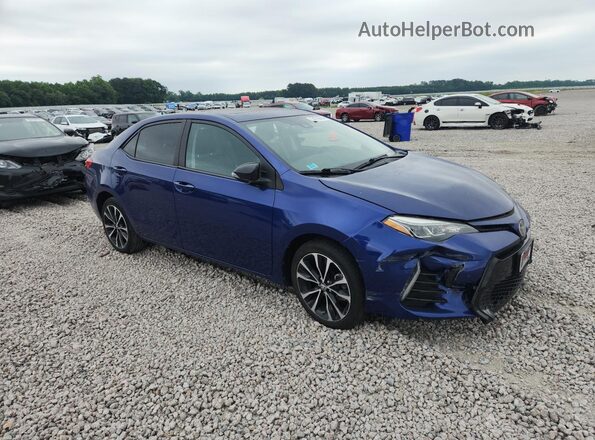 2T1BURHE4HC807611 2017 TOYOTA COROLLA Blue Передня права чверть