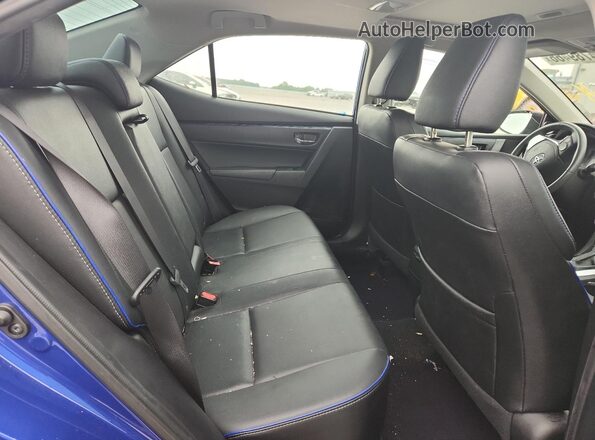 2T1BURHE4HC807611 2017 TOYOTA COROLLA Blue Вид задніх сидінь