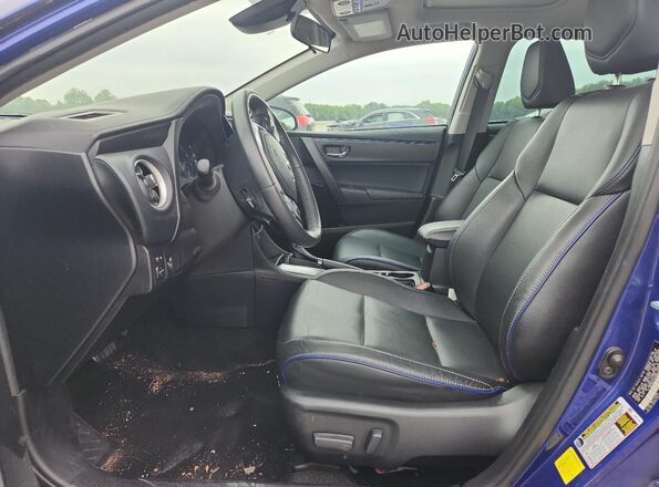 2T1BURHE4HC807611 2017 TOYOTA COROLLA Blue Вид салону спереду