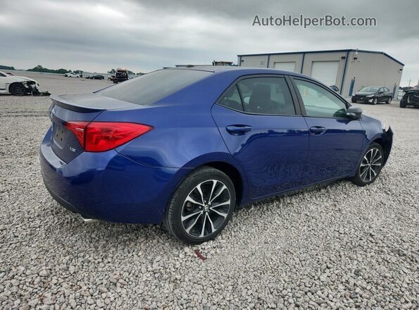 2T1BURHE4HC807611 2017 TOYOTA COROLLA Blue Задня права чверть