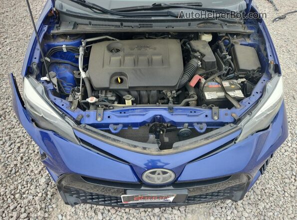 2T1BURHE4HC807611 2017 TOYOTA COROLLA Blue Вид задньої частини салону