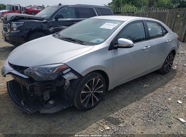 2T1BURHE4HC856307 2017 TOYOTA COROLLA Silver Առջևի ձախ երեք քառորդ տեսարան
