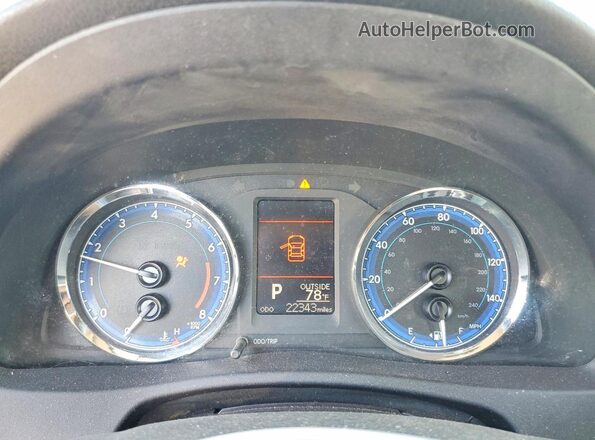 2T1BURHE4HC911466 2017 TOYOTA COROLLA Blue Instrument cluster view