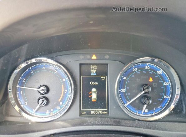 2T1BURHE4HC912293 2017 TOYOTA COROLLA Black Սարքավորումների վահանակի տեսք