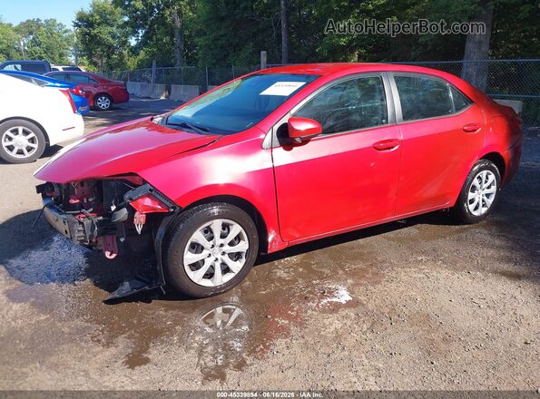 2T1BURHE4HC929174 2017 TOYOTA COROLLA Red წინა მარცხენა ხედი სამი მეოთხედიდან