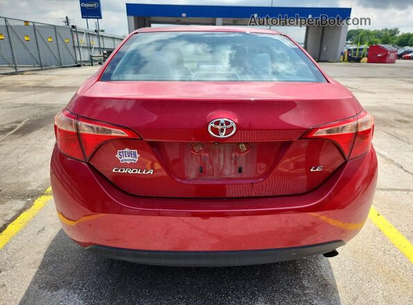 2T1BURHE4HC949179 2017 TOYOTA COROLLA Red უკანა ხედი