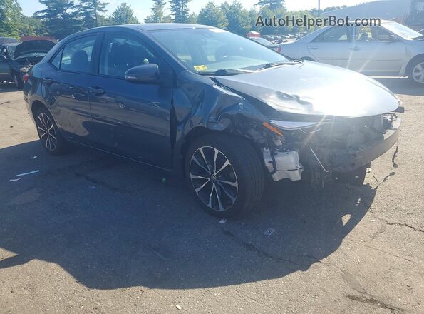 2T1BURHE4JC003282 2018 TOYOTA COROLLA Blue Առջևի աջ