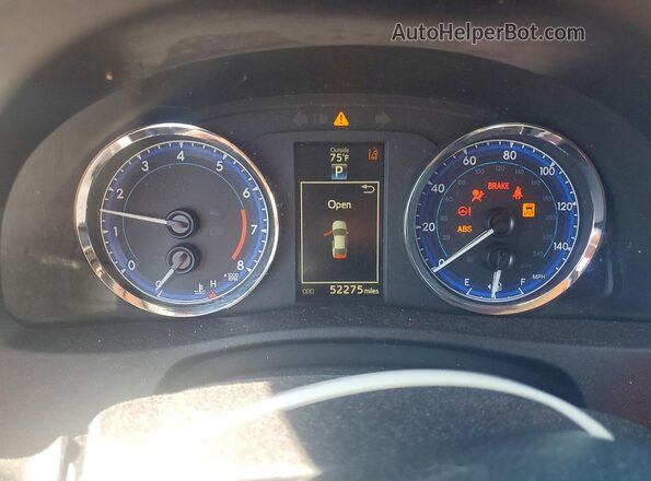2T1BURHE4JC003282 2018 TOYOTA COROLLA Blue Սարքավորումների վահանակի տեսք
