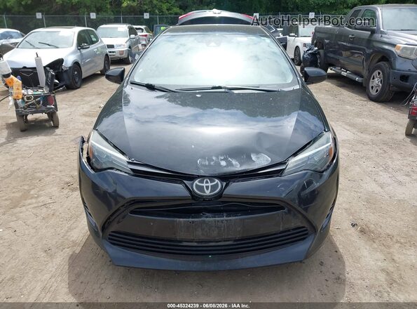 2T1BURHE4JC015450 2018 TOYOTA COROLLA Black წინა პანელის ხედი