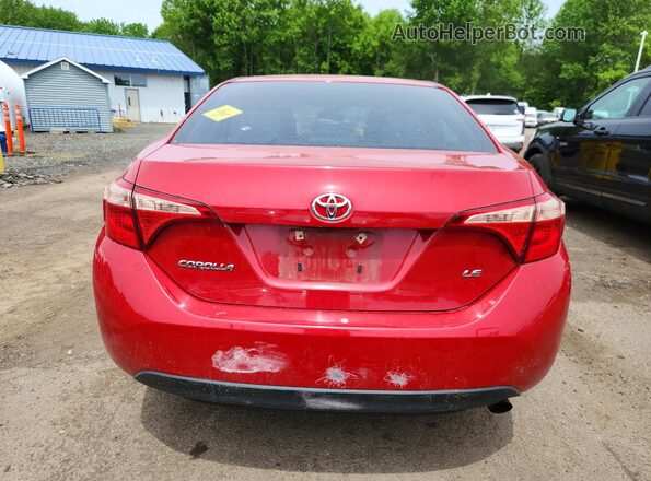 2T1BURHE4JC024004 2018 TOYOTA COROLLA Red 