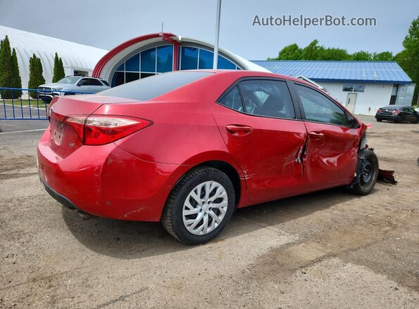 2T1BURHE4JC024004 2018 TOYOTA COROLLA Red 