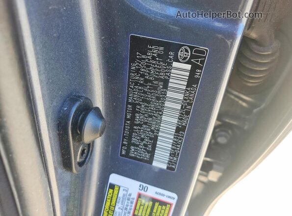 2T1BURHE4JC030319 2018 TOYOTA COROLLA Gray 