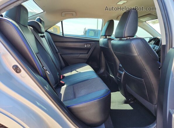 2T1BURHE4JC051980 2018 TOYOTA COROLLA Silver უკანა სავარძლების ხედი